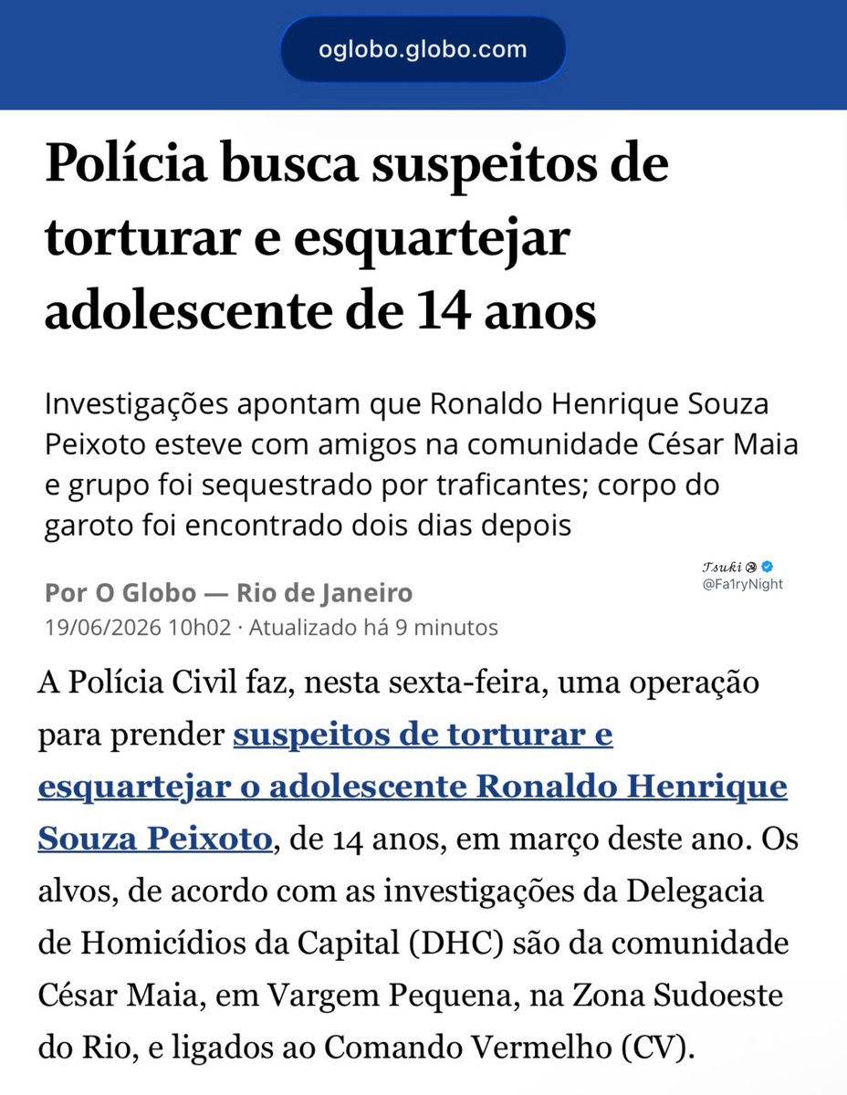 Fa1ryNight's tweet photo. 2 adolescentes, amigos de Ronaldo, conseguiram fugir, ele não…

A ligação dos responsáveis: https://t.co/zJAnddmrUQ