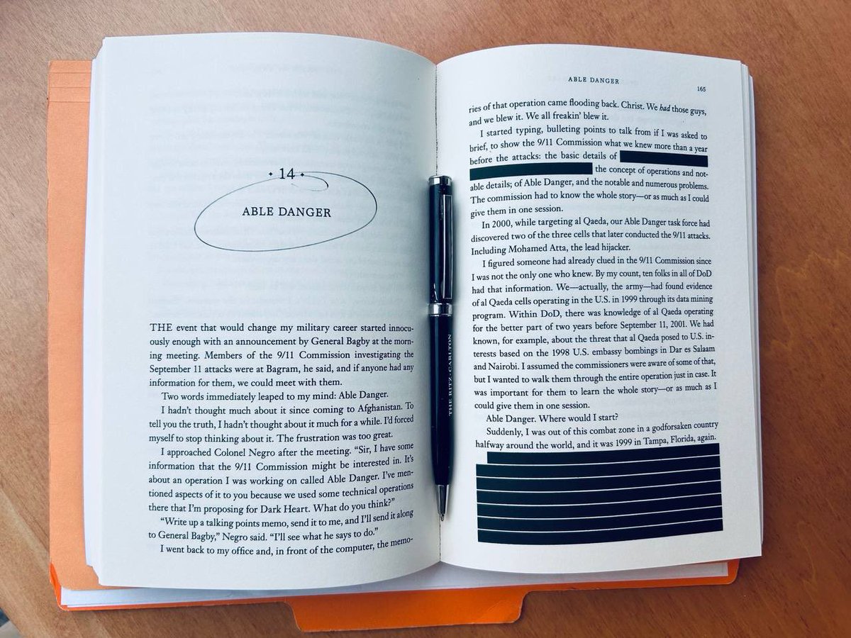 C__Herridge's tweet photo. MUST SEE: The Pentagon Redacted ABLE DANGER Details from Lt. Col. Tony Shaffer’s Book Operation Dark Heart And Destroyed Nearly 10,000 Copies Which Ended Up Making It a Best Seller

@thelatmg @latimesstudios_ https://t.co/PjcdQ5Mt3L