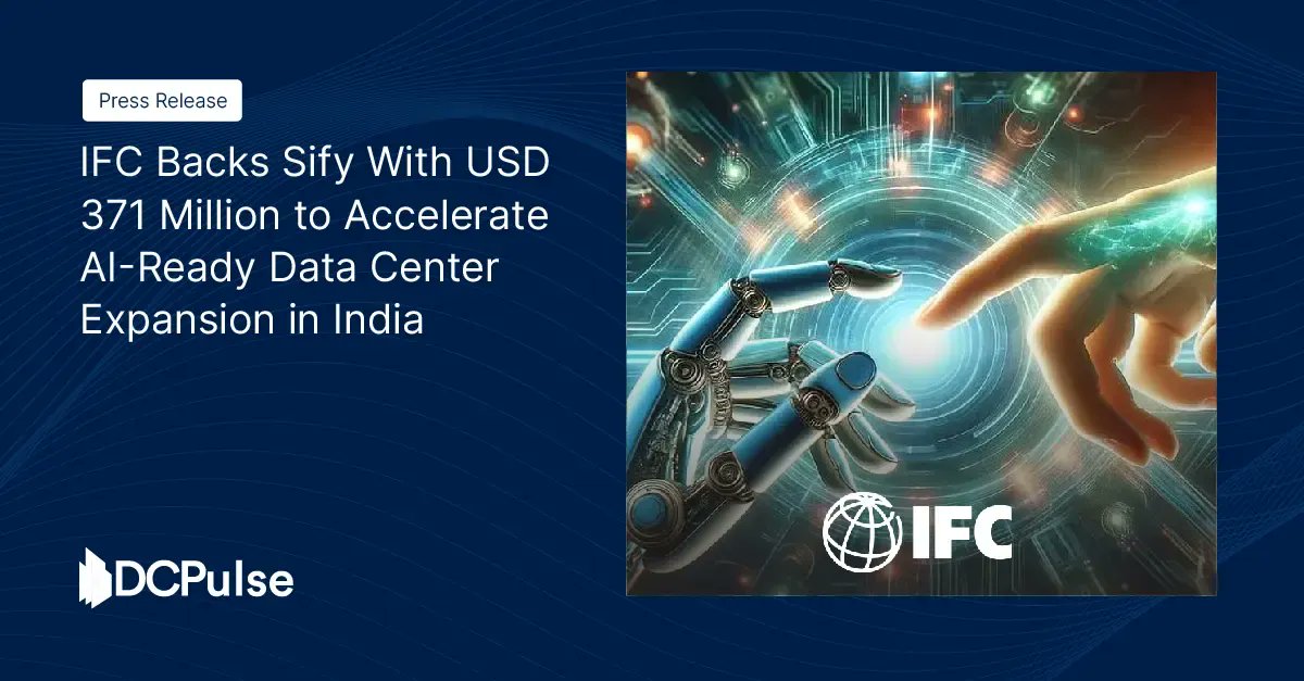 dc_pulse1's tweet photo. 🇮🇳⚡ Major Boost for India’s AI Infrastructure!
🚀 @IFC_org invests USD 371 million in Sify to expand AI-ready data centers, strengthening India’s digital infrastructure and innovation ecosystem.
https://t.co/wJvfDCBPeZ
#Sify #IFC #AIInfrastructure https://t.co/0Qf3wChjXu