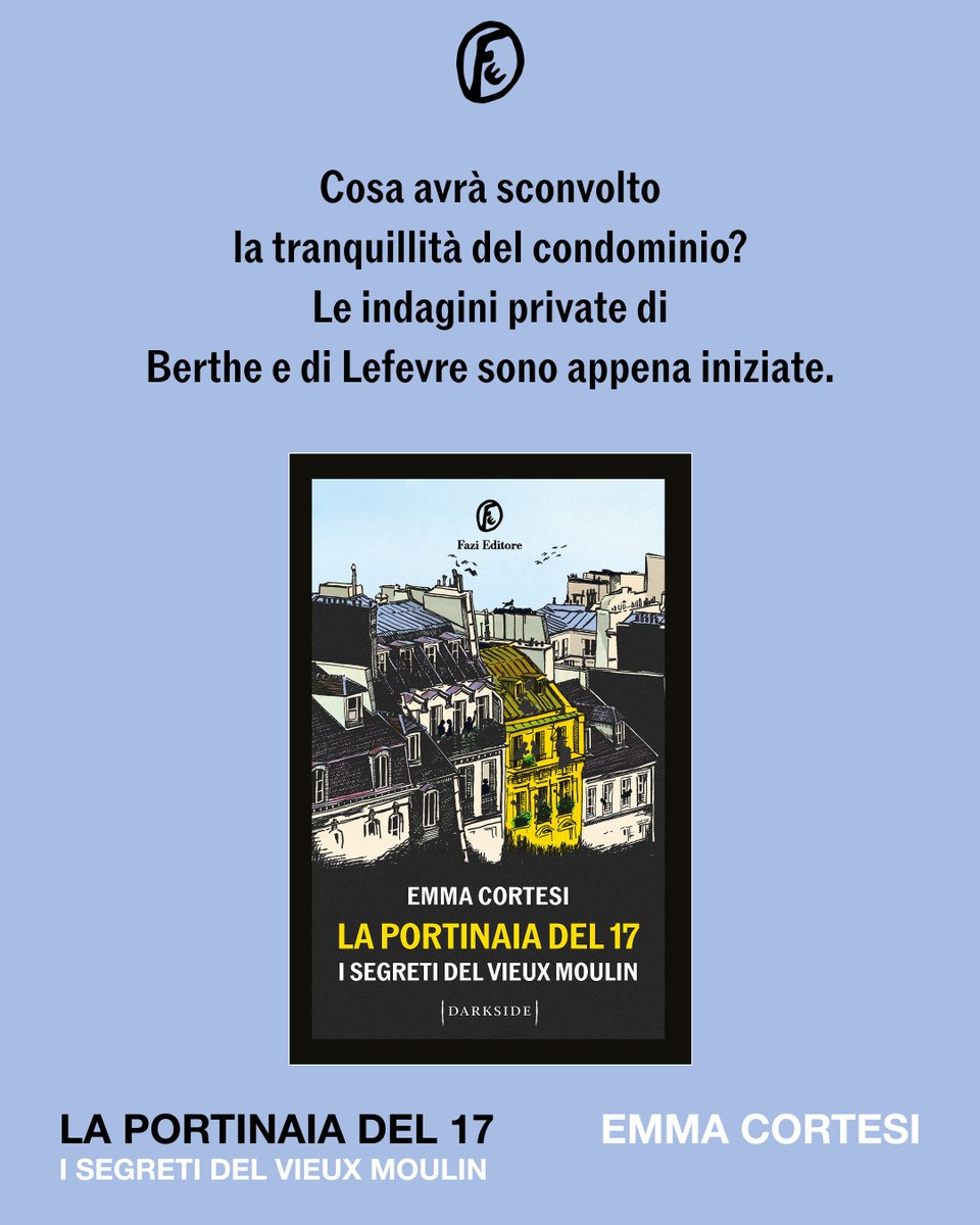 FaziEditore's tweet photo. Quante storie si nascondono dietro la porta chiusa di un palazzo, quante verità rimangono invisibili agli occhi di chi guarda soltanto in superficie?
Ma soprattutto: quanto si conoscono tra loro i condomini del Residence du Vieux Moulin?

Dovete leggere «La portinaia del 17» di Emma Cortesi per scoprirlo, noi intanto ve ne presentiamo due in questo post!

#fazieditore #darkside