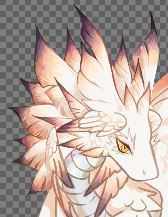 Cloud_yaa's tweet photo. doing the gradient on each feather always takes forever holy shit https://t.co/jfQ1FBCj0A
