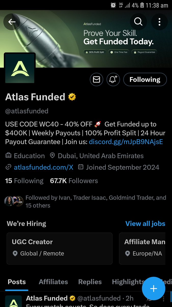 ManabTrades's tweet photo. @OsaroboEnoma @atlasfunded @atlas_futures @IvanaAF @Aizen7_ 
@AU79executioner 
@bobbthetrader 
All tasks are done sir 🎯 https://t.co/49dhcQMlPV