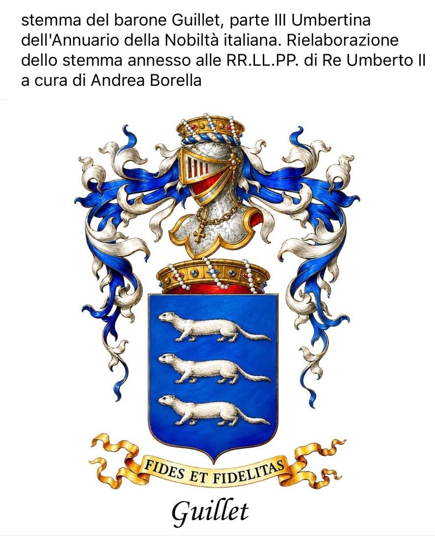 annuarionobilta's tweet photo. #araldica #stemmi #stemma #heraldik #heraldry #coatofarms #annuariodellanobilta #annuariodellanobiltàitaliana #annuarionobilta #annuarionobiltà #Guillet #AmedeoGuillet #baroni https://t.co/amA9r0aSEi