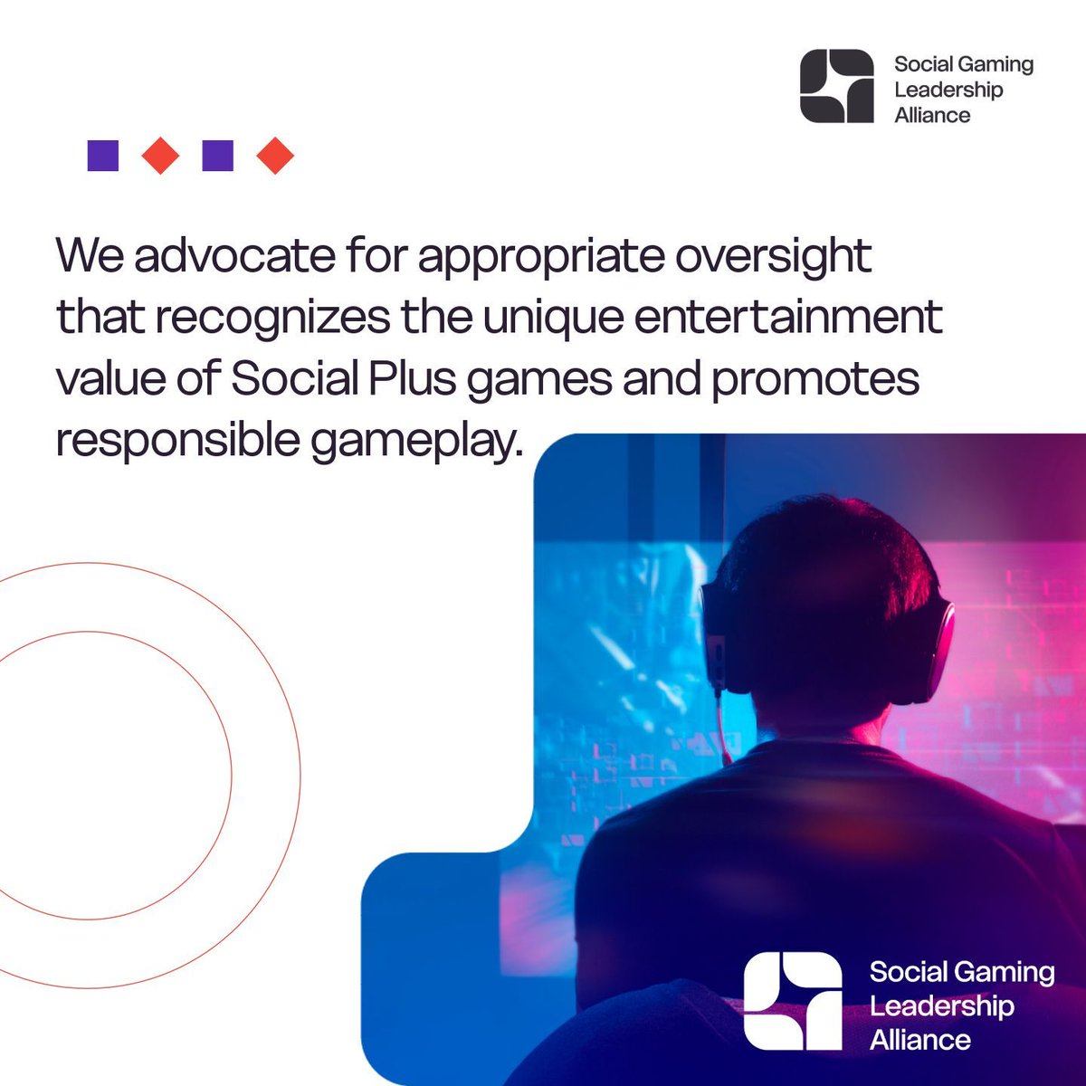 SGLeadership's tweet photo. SGLA operators care about their Social Plus players.

✅ Sophisticated, real-time identity verification ensures games are only played by adults aged 21 and over.

🎮 Best-in-class consumer protection safeguards promote responsible social gameplay.

Learn more: https://t.co/Hu6q1Mngzi