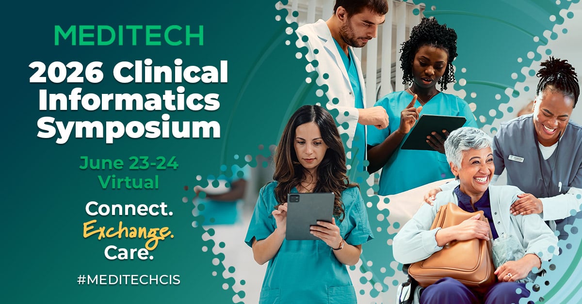 MEDITECH's tweet photo. Learn from Catawba Valley Health System Pharmacy Informatics and Analytics Manager Stephen Briggs during his session at the Clinical Informatics Symposium. 🔗Read Stephen’s blog:
https://t.co/LmWCDAI2V8

📣Register
https://t.co/JTD8VrRj8v
#HealthIT #MEDITECHCIS https://t.co/KUJ8hdUvQi