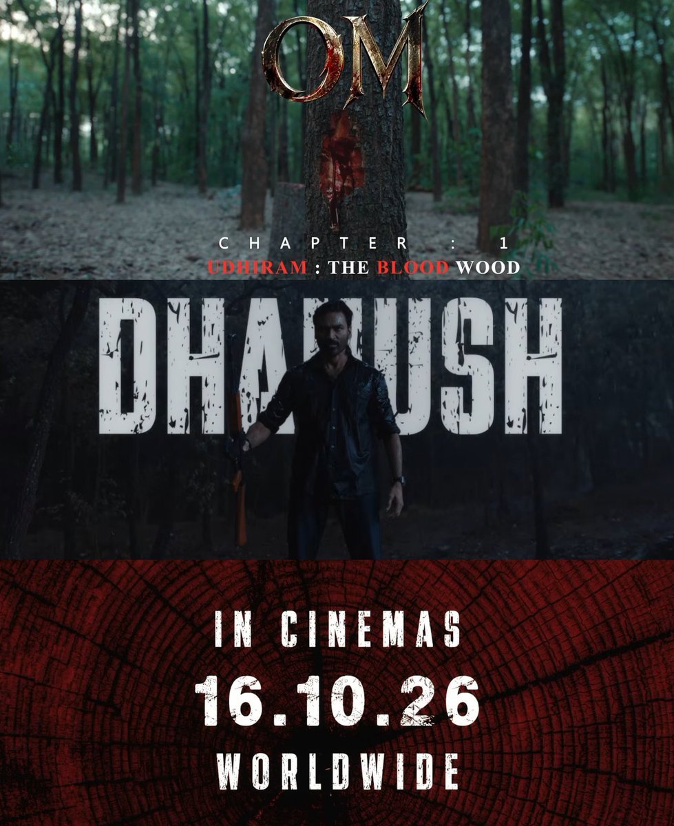 KeralaBxOffce's tweet photo. #Dhanush & #Mammootty-starrer #OM has locked in a perfect release window.

October 16 – Friday (Release Day)
October 17 – Saturday (Holiday)
October 18 – Sunday (Holiday)
October 19 – Ayudha Pooja (Holiday)
October 20 – Vijayadashami (Holiday)

This extended holiday weekend could make it a box office blast, especially in South India, with strong potential in Kerala and Tamil Nadu. If the film receives positive wom,it could easily become Dhanush's first ₹200cr Tamil grosser. Mammootty's presence is also expected to give the film a major boost in Kerala.