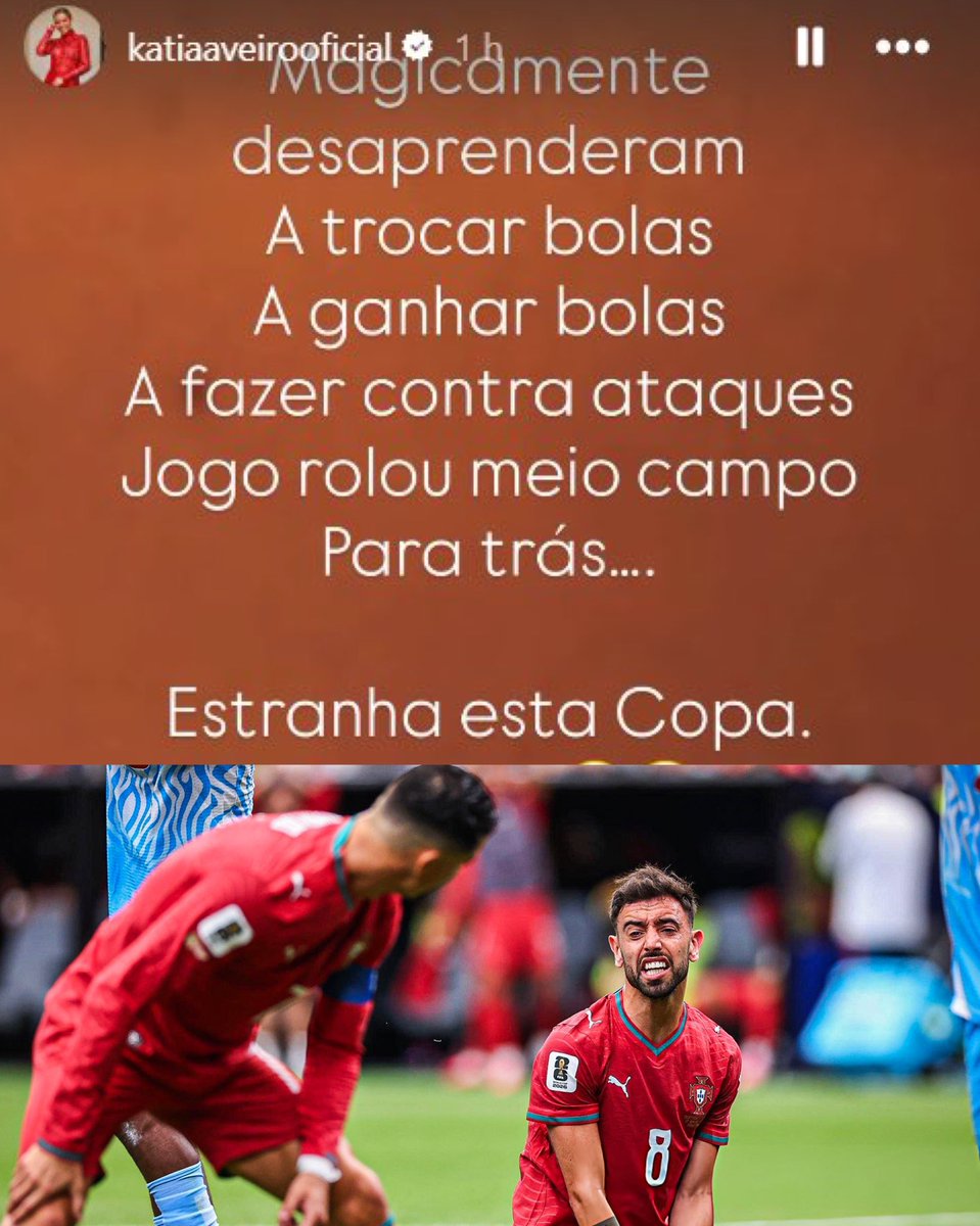 giraltpablo's tweet photo. El posteo de la hermana de Cristiano Ronaldo contra los jugadores portugueses:

“Mágicamente desaprendieron a recuperar pelotas, a ganar duelos y a hacer contraataques. EL JUEGO SOLO IBA HACIA ATRÁS. QUÉ EXTRAÑA ESTA COPA” https://t.co/wHhG1mZNrl