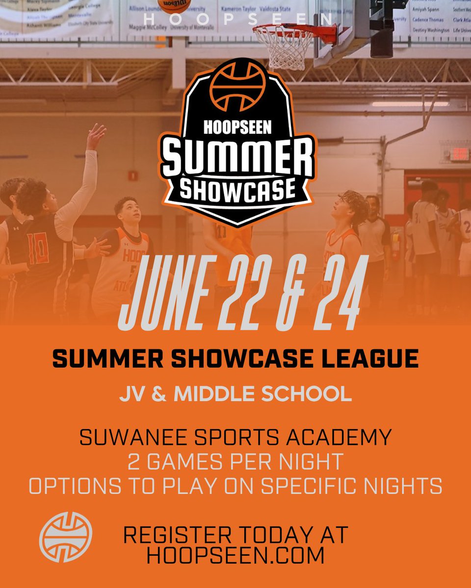 HoopSeenGA's tweet photo. We'll have game this coming Monday &amp; Wednesday night for the HoopSeen Summer Showcase at @Suwanee_Sports 

✅2 Games Per Night
✅Options to play one or both days
✅JV, Middle School Travel &amp; School Teams
✅Extra Game Reps

https://t.co/M0P5oMs61o https://t.co/SOs0yVKhUX