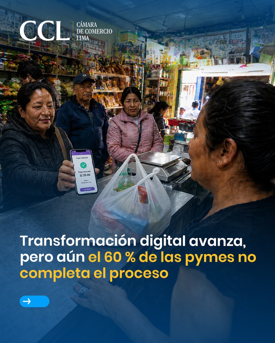 camaradelima's tweet photo. 💻🚀 Las pymes peruanas invierten hasta S/20 000 al año en tecnología, pero aún enfrentan brechas digitales, remarcó Rodolfo Ojeda, presidente del Gremio de la Pequeña Empresa de la #CCL, en el marco de la 27.ª edición de la #EXPOPYME, que se realizará el 24 y 25 de junio.
🔗 Más detalles aquí: https://t.co/xo0AAkqKAu
@Agencia_Andina @Gestionpe @larepublica_pe @elcomercio_peru @peru21noticias @ExpresoPeru @exitosape @RPPNoticias @ForbesPeru @EconomiaRevista @Latina_Noticias @americatv_peru @PanamericanaTV @atv_noticias @noticias_tvperu @canalN_
#RevistaLaCámara #Pymes