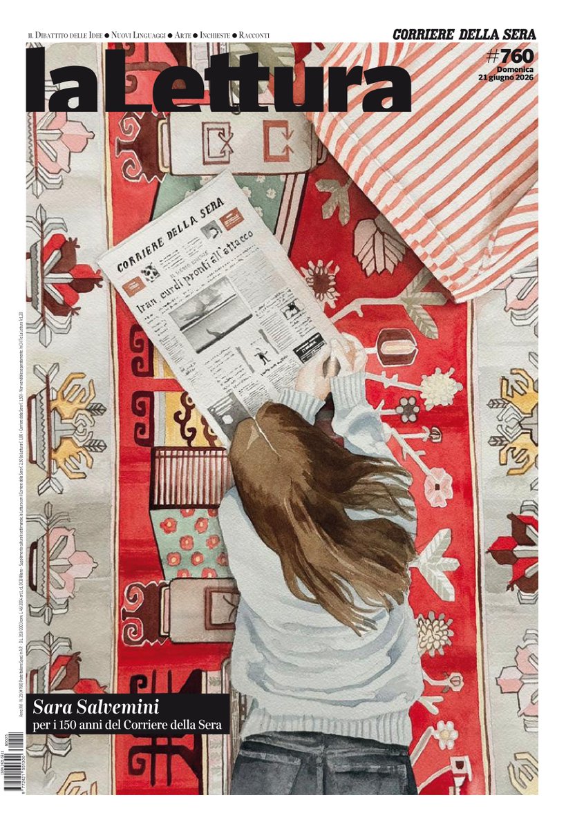 La_Lettura's tweet photo. Il nuovo numero de «la Lettura» è da oggi in edicola con il quotidiano. La copertina firmata da Sara Salvemini fa parte di una serie di cover da collezione dedicate ai 150 anni del @Corriere https://t.co/uWAD94C28a https://t.co/Sgc1em60fJ