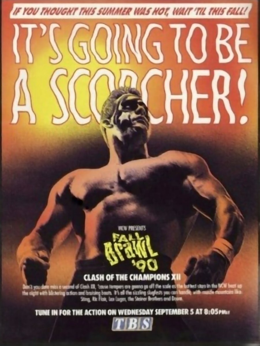 bluejay_gracie's tweet photo. @DanhausenAD @WWE @TheGarden From one 'poster boy' to another - congratulations Danhausen.  I was the 'poster boy' for WCW Clash Of Champions 12. https://t.co/LFghj7rJ1Y