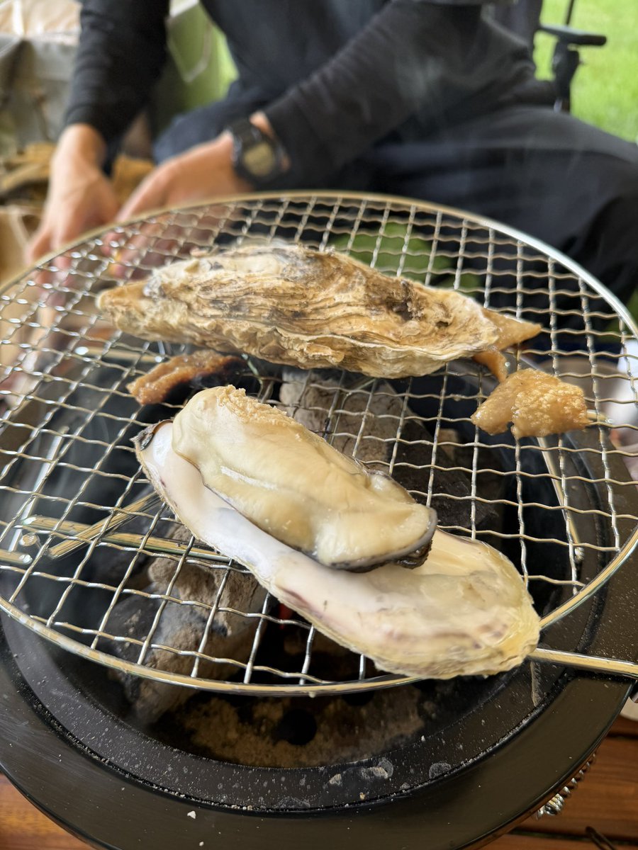 3869camp's tweet photo. 白石公園はこだてオートキャンプ場
晴れ

職場の上司とキャンプ
遊んでもらってありがたい
コメリの七輪で海鮮、肉焼き三昧
食べるたび頷いちゃううまさ

焚き火しながら好きなことしこたま喋らせてもらった

久々に悩みとか忘れて楽しめました https://t.co/T1djrQJ23r