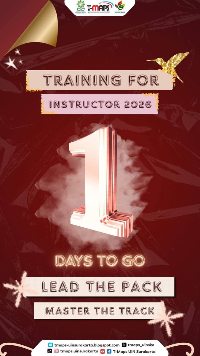 tmaps_uinska's tweet photo. 🔥 H-1 TRAINING FOR INSTRUCTOR 🔥

✨Lead the Pack, Master the Track ✨

SALAM INSPIRE YOUR LIFE 🤙
➖➖➖➖➖➖➖➖➖➖➖
#TMAPS
#INSPIREYOURLIFE
#IMPACTEAM
#IMPACTTOGETHER
#TFI2026
➖➖➖➖➖➖➖➖➖➖➖
🗃️ Join with our media:
https://t.co/0hpmC8GUr4 https://t.co/0ub4ED3JyR