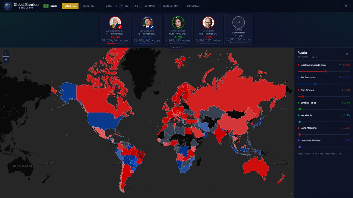 Global Election Simulator tweet media