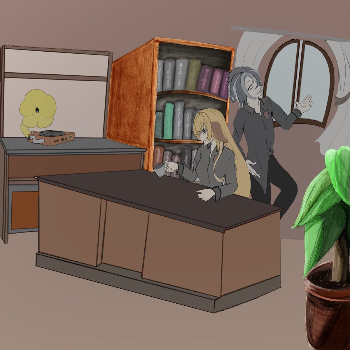 Abcddeb4's tweet photo. #イラスト練習
今日は本棚と植物を塗ったよ
植物頑張りすぎてなんかキモい https://t.co/wjIa8Mn1jn