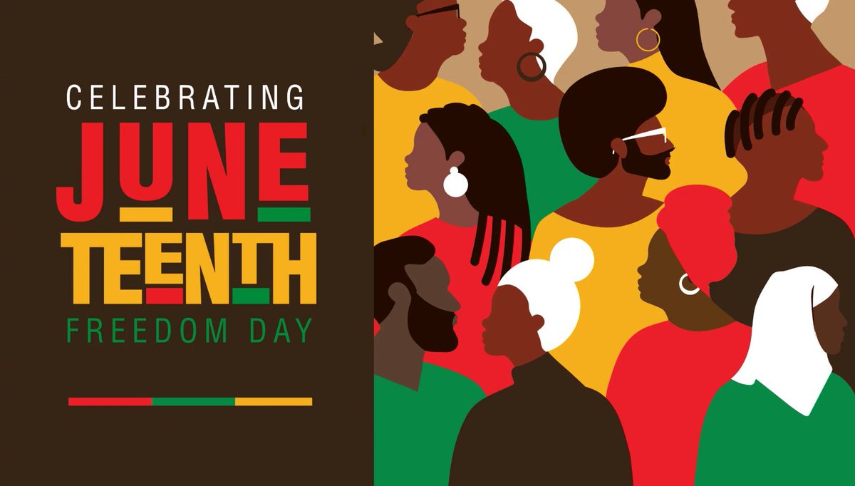 HSHAssoc's tweet photo. Juneteenth commemorates the emancipation of enslaved African Americans. Recognized as a federal holiday since 2021, celebratory traditions often include public readings of the Emancipation Proclamation, singing traditional songs, and reciting works by noted African Americans. https://t.co/xakdSoJrwi