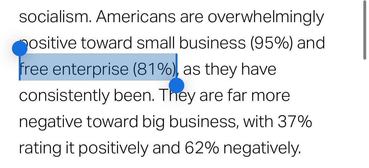 sigmahamster2's tweet photo. Yeah it’s because the goyim are retarded slaves. The same Gallup poll finds ‘free enterprise’ at 81%. 

Socialist free enterprise. How wonderful. https://t.co/tae1JN2LEJ