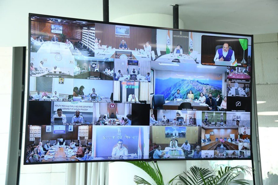 MoHFW_INDIA's tweet photo. #HealthForAll 

Union Health Minister Chairs High-Level Virtual Review Meeting of TB Mukt Bharat Abhiyan with all States and UTs; Calls for Push Towards a TB-Free India

“Every Missing TB Case Must Be Found”: Shri J.P. Nadda, Urges States to Accelerate Last-Mile Action

Over 28 Crore Screened, 20 Lakh Given TB Preventive Treatment and 5.7 Lakh New Nikshay Mitra added So Far Under the Intensified 100 days TB Mukt Bharat Abhiyan Since December 2024

“Since the launch of the Intensified 100-Day TB Mukt Bharat Abhiyaan, X-ray screening has increased 34-fold, driven by the large-scale deployment of handheld X-ray machines across the country"

More Than 1.7 lakh Ayushman Arogya Shivirs Held Covering Over 1.2 Lakh High-Risk Villages, Wards and Congregate Settings in the Second Phase of the TB Mukt Bharat Abhiyan Since 24th March, 2026

Reducing TB Mortality Must Remain the Central Focus of All Interventions: Union Health Minister

More Than 1.9 Lakh ‘MY Bharat’ Volunteers Join Nationwide Effort to Accelerate TB Elimination

https://t.co/sAND939yqW