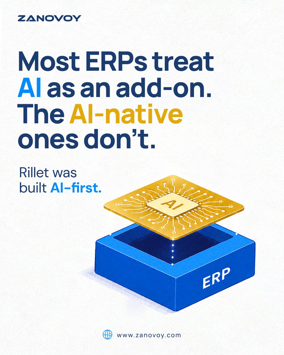 zanovoy's tweet photo. Most finance teams accept a two-week close as normal. Rillet doesn't.
It's the general ledger built for SaaS, with AI on journal-entry recognition and native ASC 606. Close in days, not weeks.
Talk to a Zanovoy advisor about your Rillet license.
#Rillet #CFO #ERP #officeofthecfo https://t.co/uVPRjWL8G8