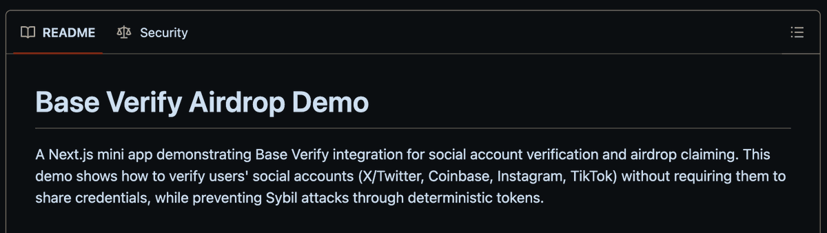 airdrops_io's tweet photo. 🪂 Base just told you how the $BASE airdrop works, and most farmers won't like it.

Their official github repo runs on one rule: one verified Coinbase account = one claim.

This is a sybil killer. The farm armies get nuked, verified humans eat. Exactly the airdrop a public company like Coinbase would ship.

So the real move isn't more wallets. It's one clean wallet, real Base activity, Coinbase verified.
