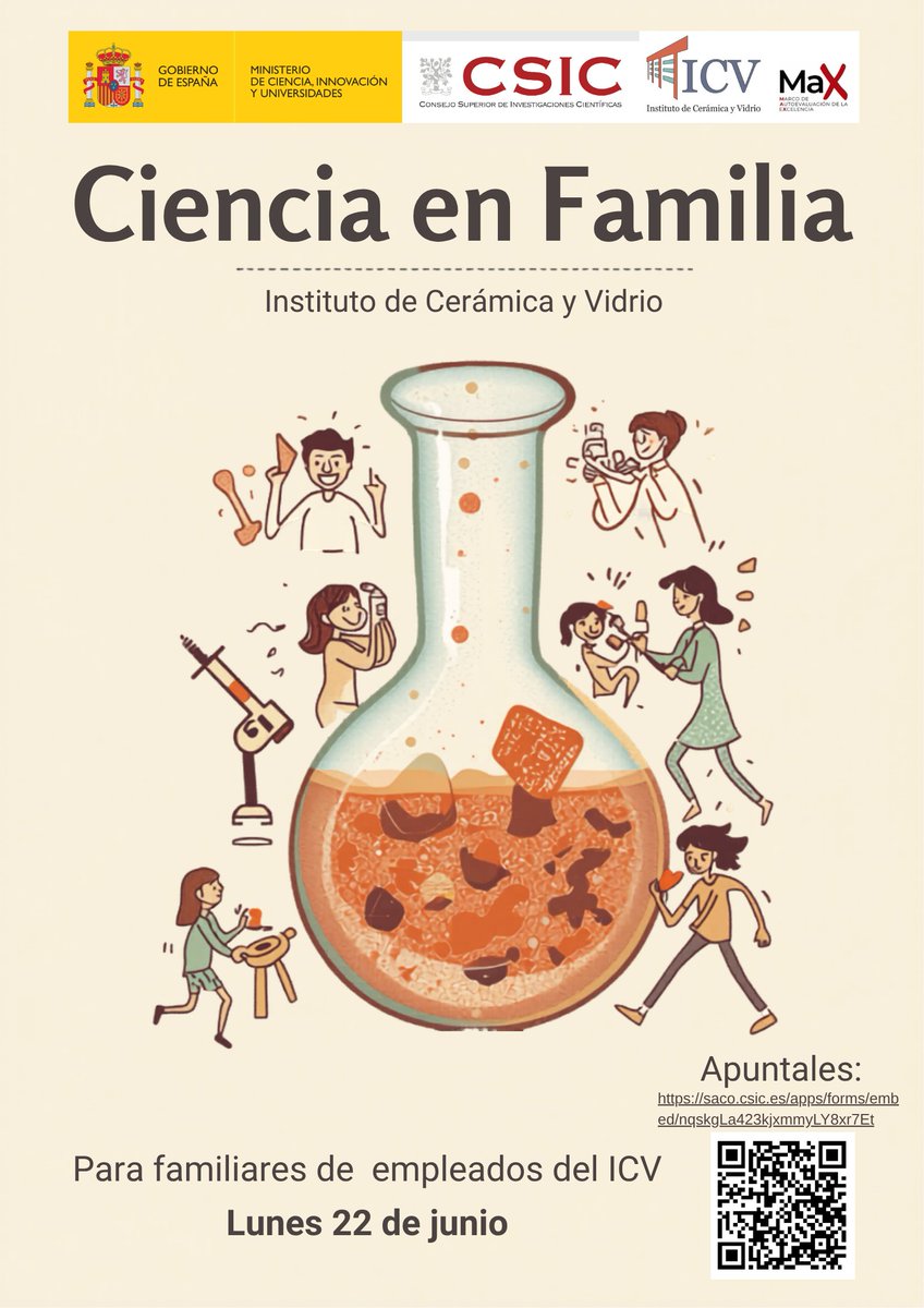 icvcsic's tweet photo. 🔬Ciencia en Familia en el #ICV
📅Lunes 22 junio
🕙Desde las 10:00
🌘Eclipse
🥐Desayuno
🏛️Visita al centro
🧪Talleres + juegos
Queremos llenar el ICV de risas y dibujos🎨
#CSIC #CienciaParaTodas #Divulgación @CSIC @CSICdivulga https://t.co/P95XQvRN0D