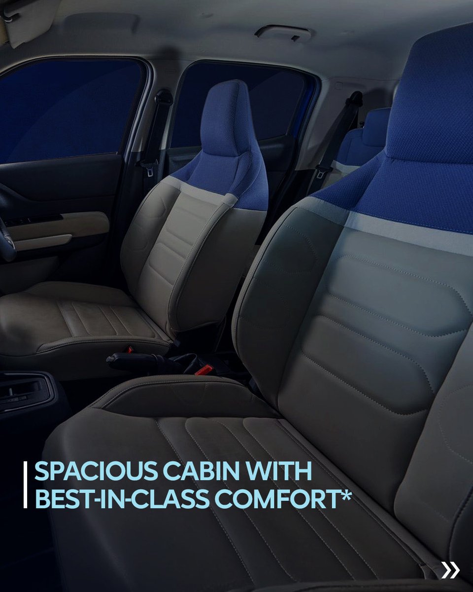 CitroenIndia's tweet photo. Introducing the All-New Citroën ë-C3X 💙🚙⚡️Jo Kabhi Na Ruke 

With electric efficiency, exceptional comfort, and premium technology, the ë-C3X is crafted for those who embrace every opportunity and never stand still.

#CitroënIndia #ëC3X #ElectricSUV #EVIndia https://t.co/o49Syu0yyS