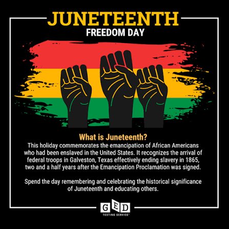 JuiceBae17's tweet photo. Happy Juneteenth 🖤❤️💛💚
Celebrate and uplift yourselves today! https://t.co/KJtomIsqj4