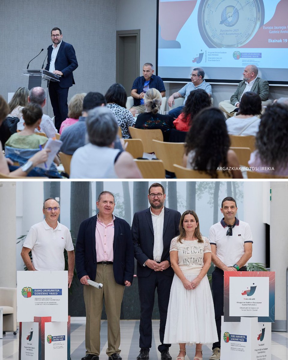 sareensarea's tweet photo. Asistimos a la jornada de presentación del Barómetro 2025 del Tercer Sector Social de Euskadi en Vitoria-Gasteiz.

Análisis de la evolución del sector y reflexión sobre la convivencia intergeneracional y el relevo generacional en las organizaciones. https://t.co/vtuBpkhPH6