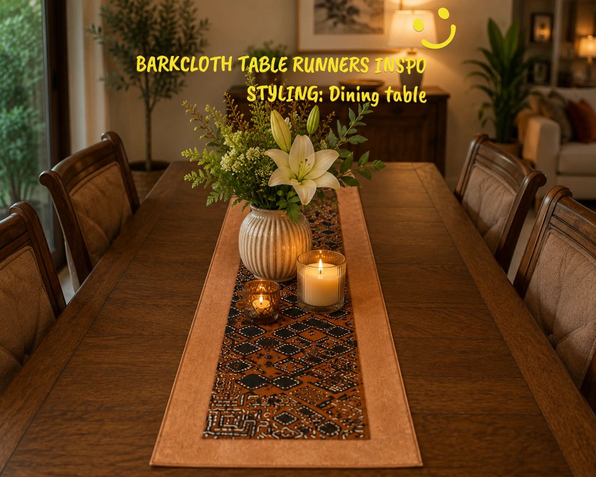 EasyAfric's tweet photo. Elevate your interior spaces with our barkcloth table runners.

When thoughtfully layered with simple décor, these table runners create a timeless look that celebrates both heritage and contemporary design while adding warmth, texture, and character to any space. https://t.co/p1o1uEKD0n