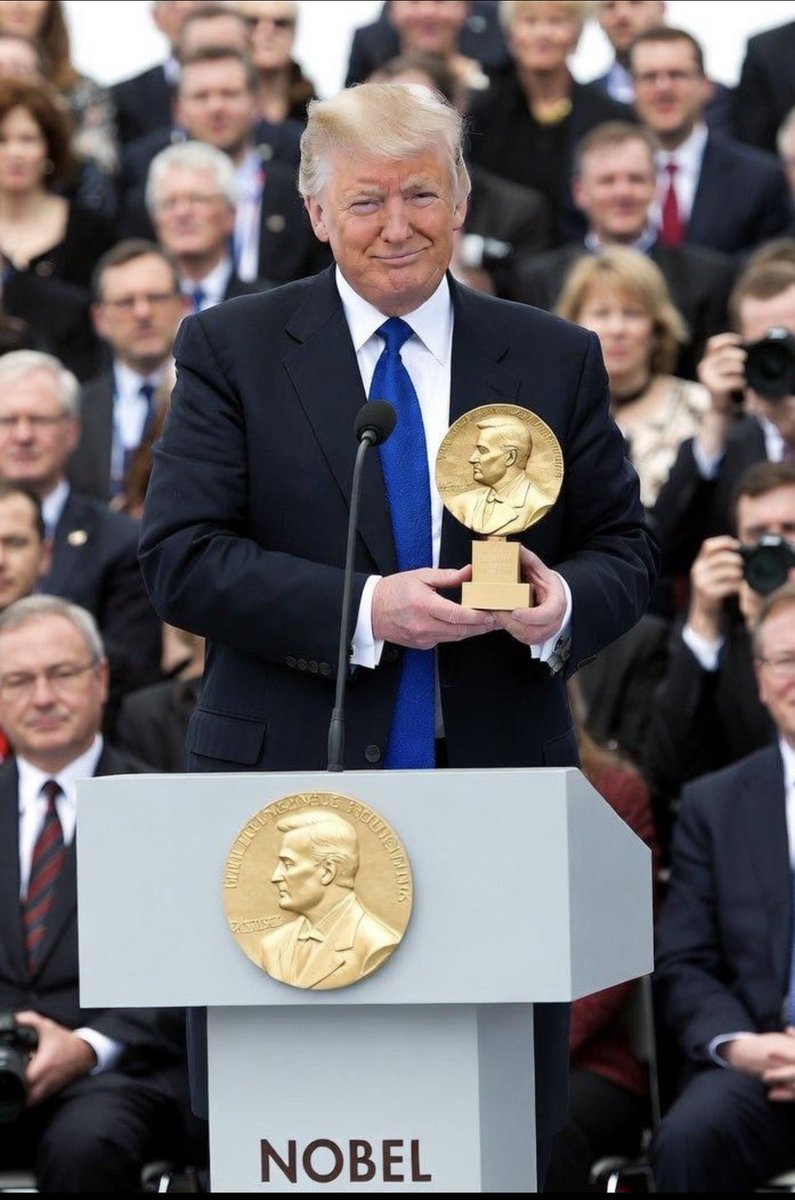 west_alex12's tweet photo. Should President Trump receive the Nobel Peace Prize? https://t.co/zMATQSqrD5