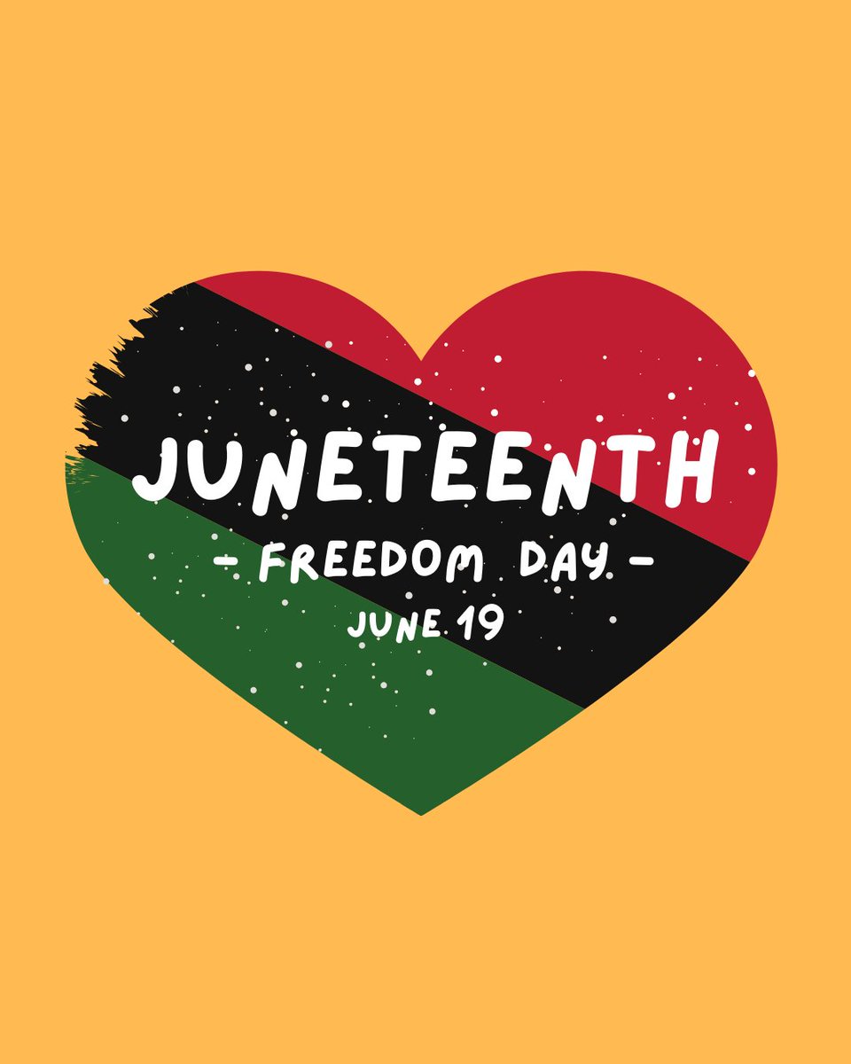 Dawn_Olson's tweet photo. Today, we celebrate Juneteenth—a day of joy, reflection, and unity. 

Let’s honor the resilience and strength of Black Americans, whose enduring spirit has helped shape our nation’s story. 

Join us in embracing freedom, community, and hope as we come together to https://t.co/jrjpXnSLBC