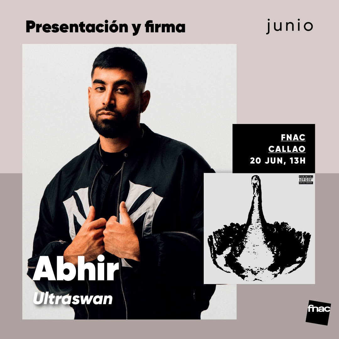 Fnac_ESP's tweet photo. El gran @abhirrrrrrr ha vuelto con 'ULTRASWAN', álbum que presenta mañana en Fnac Callao en un meet &amp; greet exclusivo.

¿Vienes?
https://t.co/fDz4iC2KkT https://t.co/Idmwv2poy1