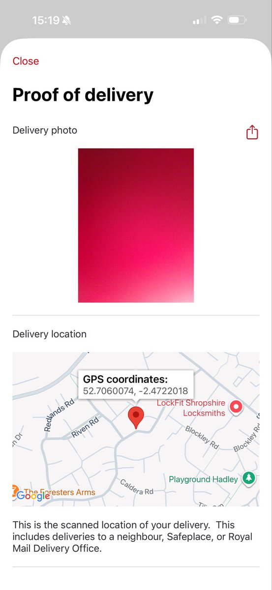 ArtistDisabled's tweet photo. Hey @RoyalMail Is this actually proof of delivery? I paid nearly £11 for this privilege!!

#RoyalMail #SpecialDelivery #Ridiculous https://t.co/4XQvmAmVdb