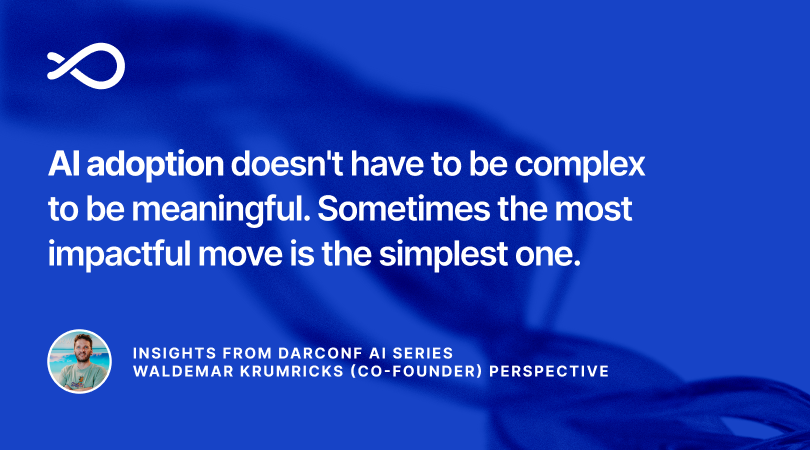 darwoft's tweet photo. Staying ahead of #AI is about building a culture where your whole team learns together. 🤖

Our co-founder Waldemar Krumrick shared #Darwoft's real lessons and what it actually means to build a culture that keeps up with AI.

🔗 Read the full article https://t.co/xQzhga4LVR https://t.co/cBSOTWEDqj