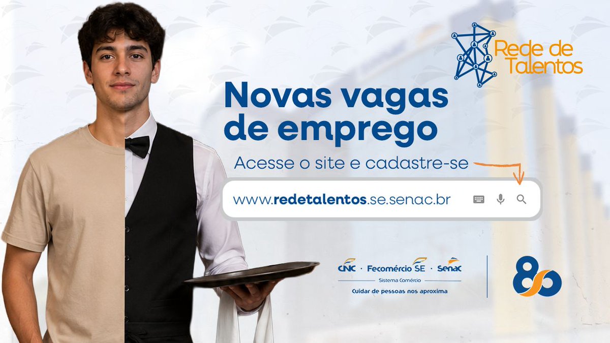 senacsergipe's tweet photo. Rede de Talentos do Senac oferta 41 novas vagas de emprego em Sergipe

Saiba mais em: https://t.co/sERVrkn7PR

#VagasSergipe #EmpregoAracaju #RedeDeTalentosSenac #SenacSE #OportunidadeDeEmprego https://t.co/UjUnFnNCdy