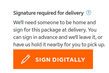 zikes's tweet photo. Hey @FedEx just a heads-up that signing digitally absolutely does NOT involve printing something out, physically signing the paper, and then sticking that paper to your door.

It means signing digitally. https://t.co/vcCct4ke5Z