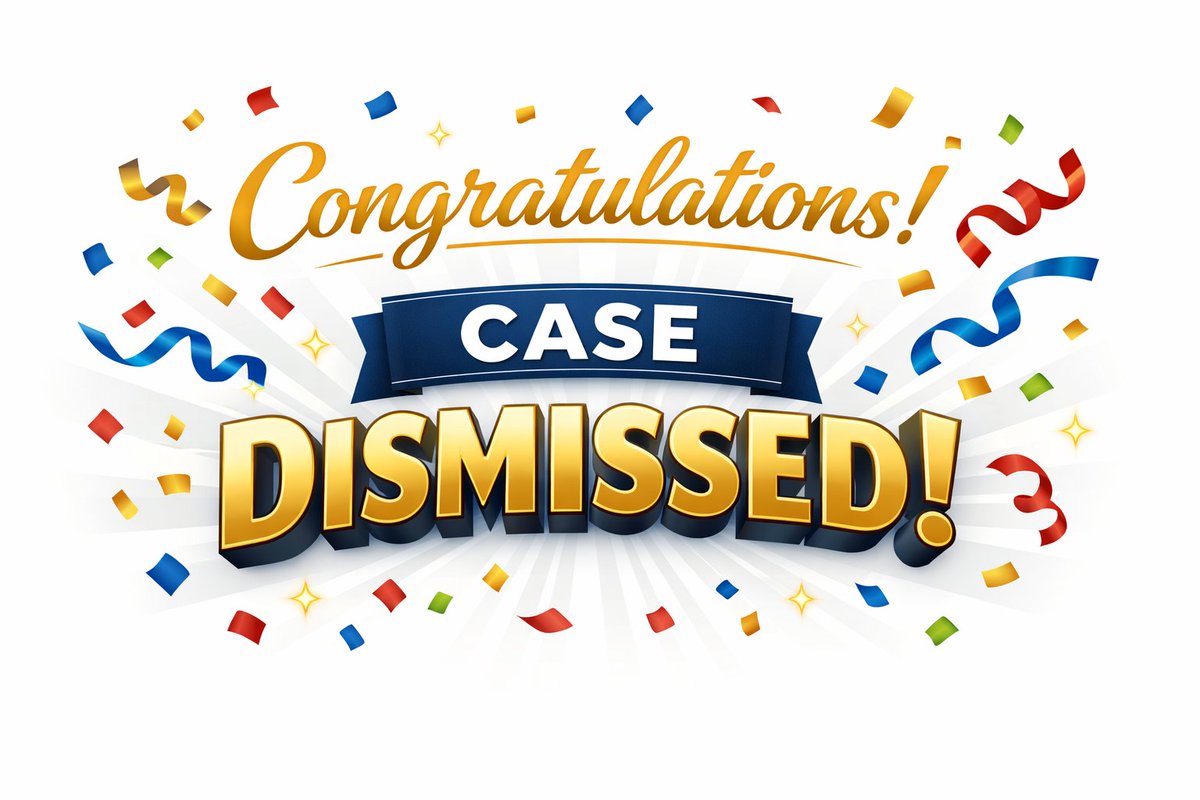 1ticketteam's tweet photo. 🎉 Another happy client — CASE DISMISSED!
Hard work pays off when you have the right team fighting for you.
If you’ve been cited or charged, don’t wait — let us help you get results.
🗨️📞Call/text (954)417-1657
#CaseDismissed #TrafficTicketTeam #LegalVictory #HappyClient 🚦 https://t.co/38zdjrgpQT