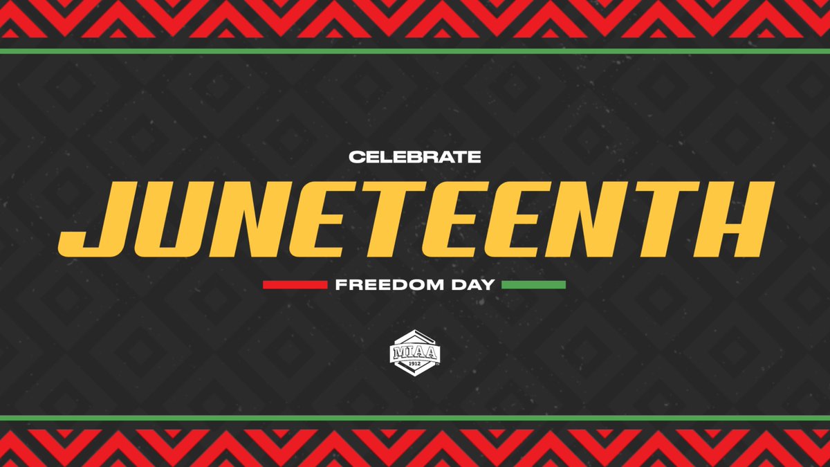 TheMIAA's tweet photo. A day of freedom, reflection, and resilience.

Happy Juneteenth, MIAA Nation! https://t.co/7Mp8Ulu9id