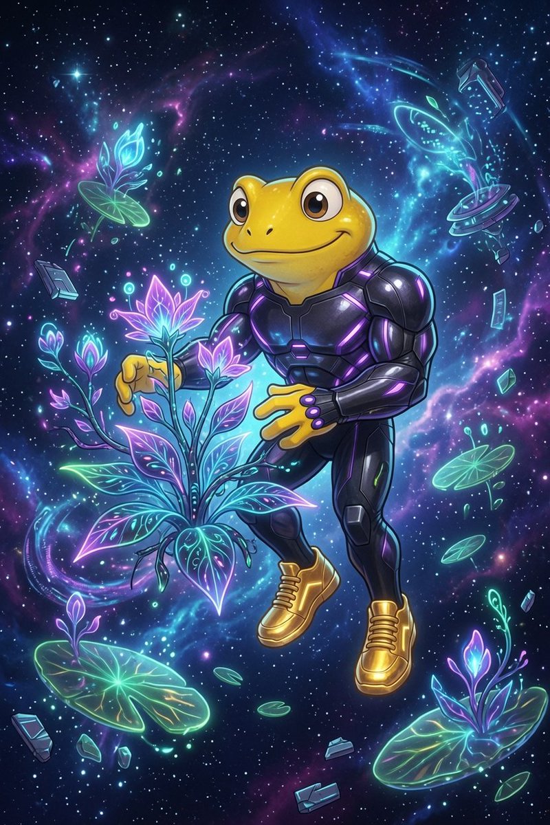 _axelmoon's tweet photo. @TurboToadToken We're turning the universe into a garden 🐸🌌✨ $TURBO https://t.co/NcXTGWQ4Tn