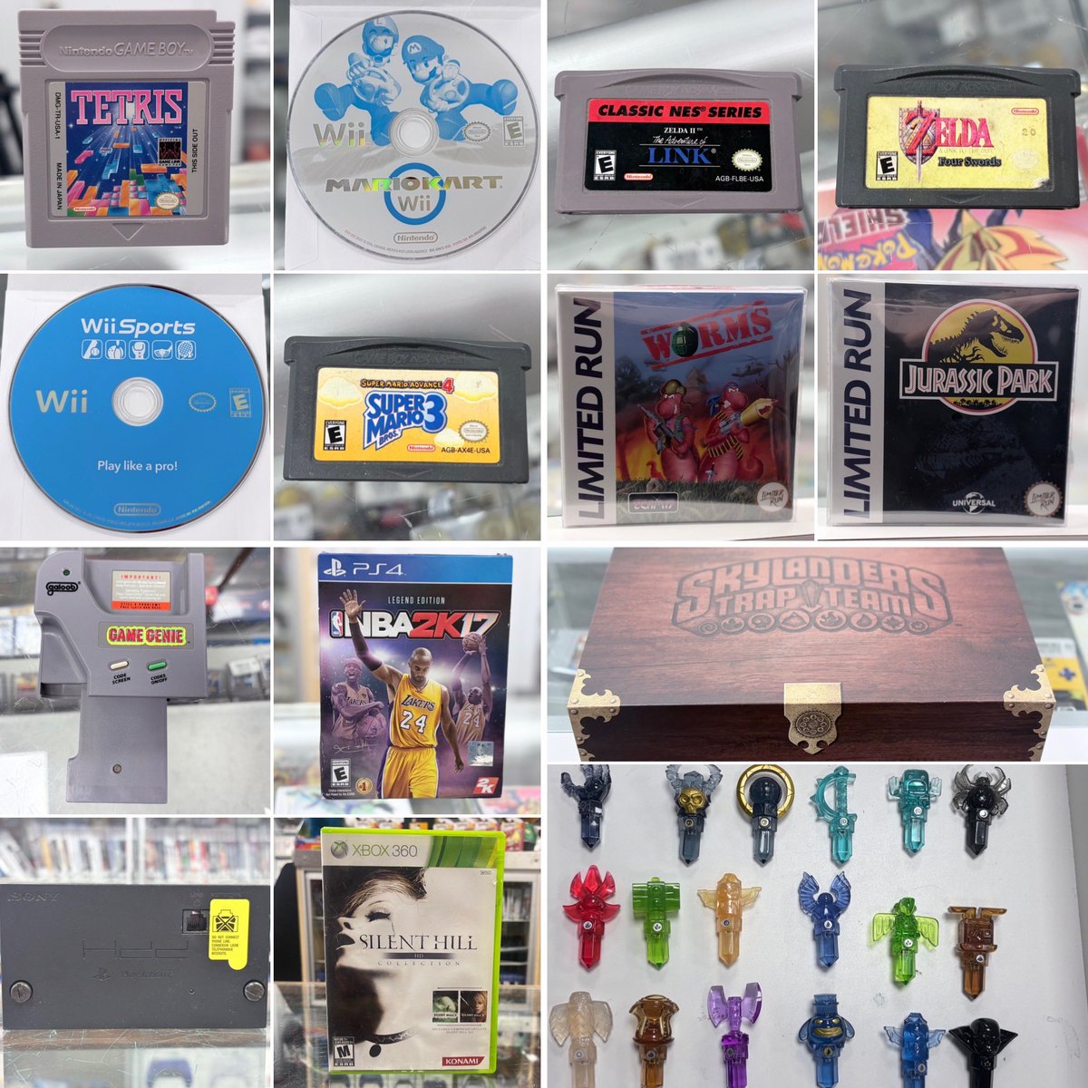 ElectricTownLLC's tweet photo. NEW TRADES! Games are available now @ https://t.co/fHtw0qDbsi

Consoles, controllers, accessories, and everything else are available in-store only. 

Always paying CASH for your video games! https://t.co/CSqSO34as7