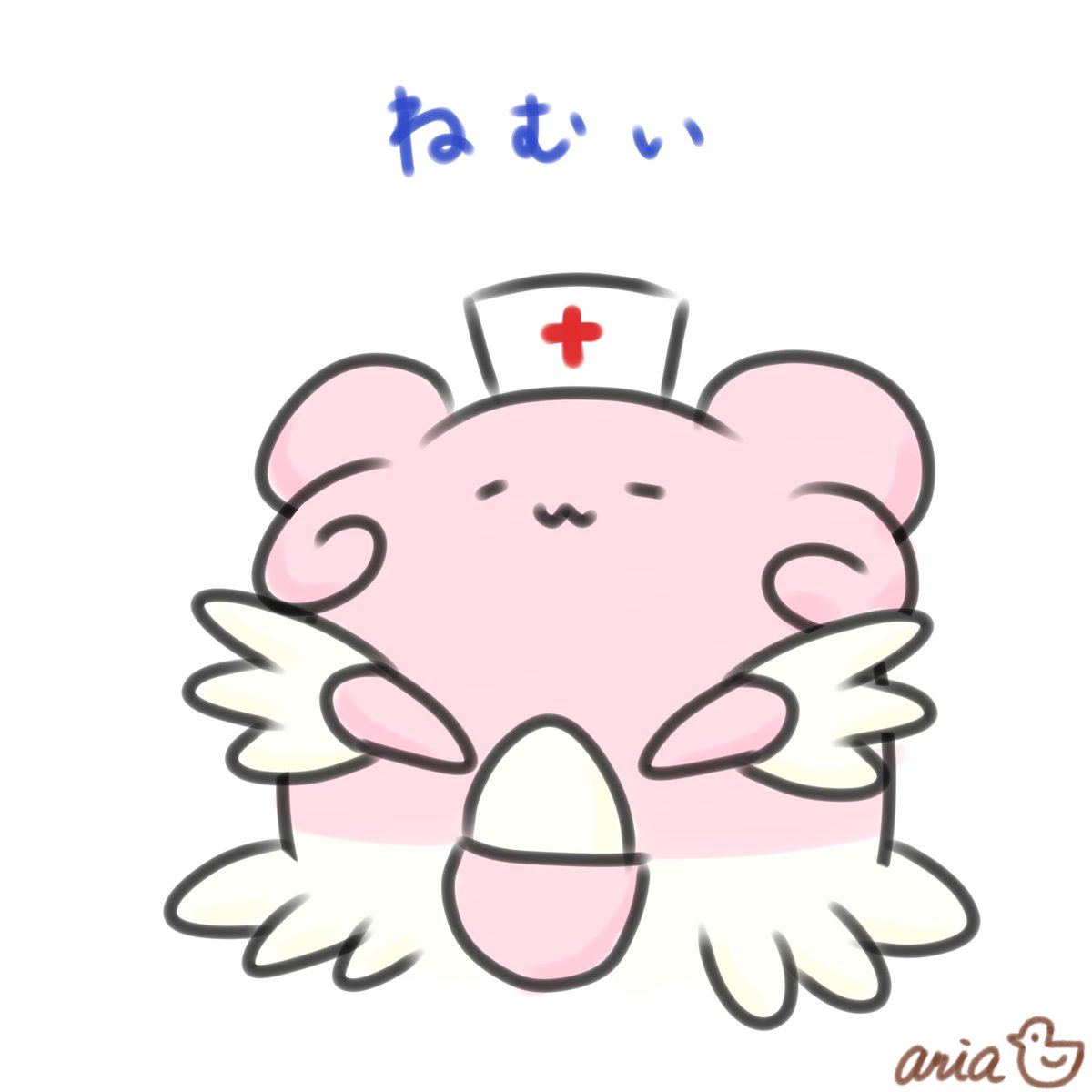 今日のハピちゃんᦈᏋ ︠ ᴗ̈ ꣓ɞ 🥱 #今日のハピちゃん #今の気持ち