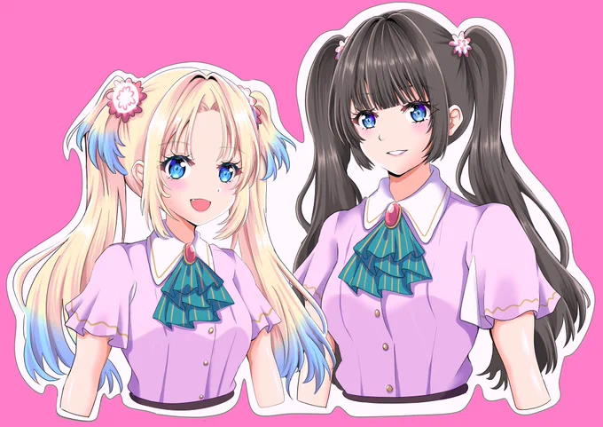 【フラスタ企画】 蓮ノ空6th埼玉公演で贈る 大沢瑠璃乃ちゃんと菅叶和さんのフラスタイラストパネルが完成しました!! 協賛者様まだまだ募集中です ↓ぜひリプ欄のURLからご参加ください↓