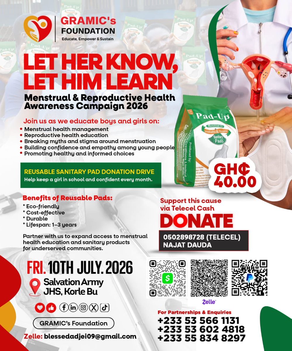 _gramics_fdn's tweet photo. 𝐖𝐡𝐲 𝐬𝐡𝐨𝐮𝐥𝐝 𝐦𝐞𝐧𝐬𝐭𝐫𝐮𝐚𝐭𝐢𝐨𝐧 𝐬𝐭𝐢𝐥𝐥 𝐛𝐞 𝐬𝐨𝐦𝐞𝐭𝐡𝐢𝐧𝐠 𝐲𝐨𝐮𝐧𝐠 𝐩𝐞𝐨𝐩𝐥𝐞 𝐚𝐫𝐞 𝐚𝐟𝐫𝐚𝐢𝐝 𝐭𝐨 𝐭𝐚𝐥𝐤 𝐚𝐛𝐨𝐮𝐭?

Our 3rd project for 2026: 𝐋𝐞𝐭 𝐇𝐞𝐫 𝐊𝐧𝐨𝐰, 𝐋𝐞𝐭 𝐇𝐢𝐦 𝐋𝐞𝐚𝐫𝐧.

#youth #empowerment #impact #community https://t.co/gCNu72dnGJ
