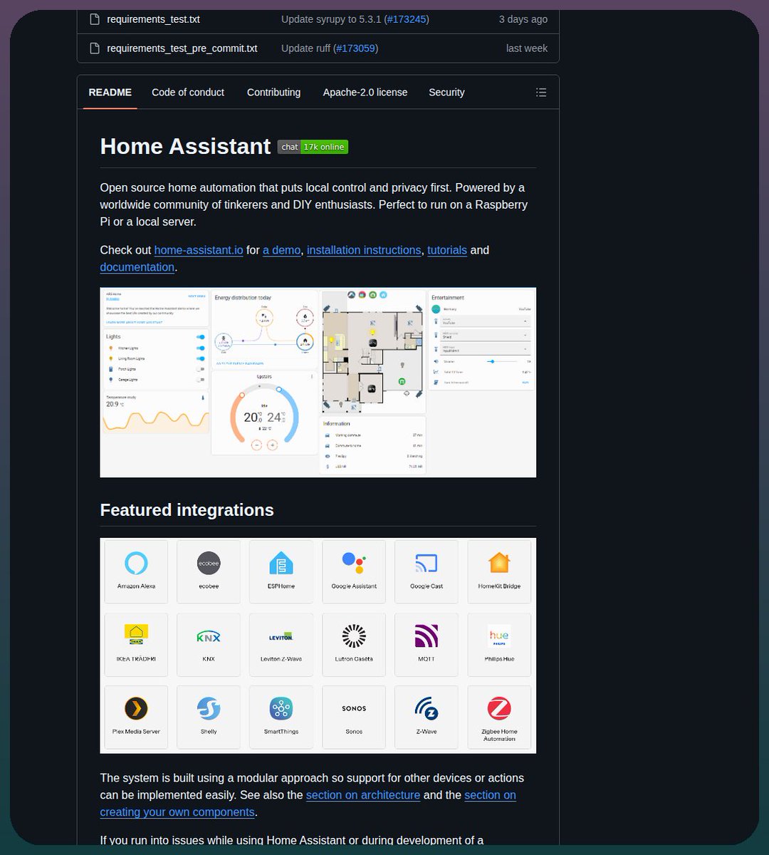 tom_doerr's tweet photo. Open-source home automation platform for local control

https://t.co/9IzOtjk0MH https://t.co/M5n1CHILIu