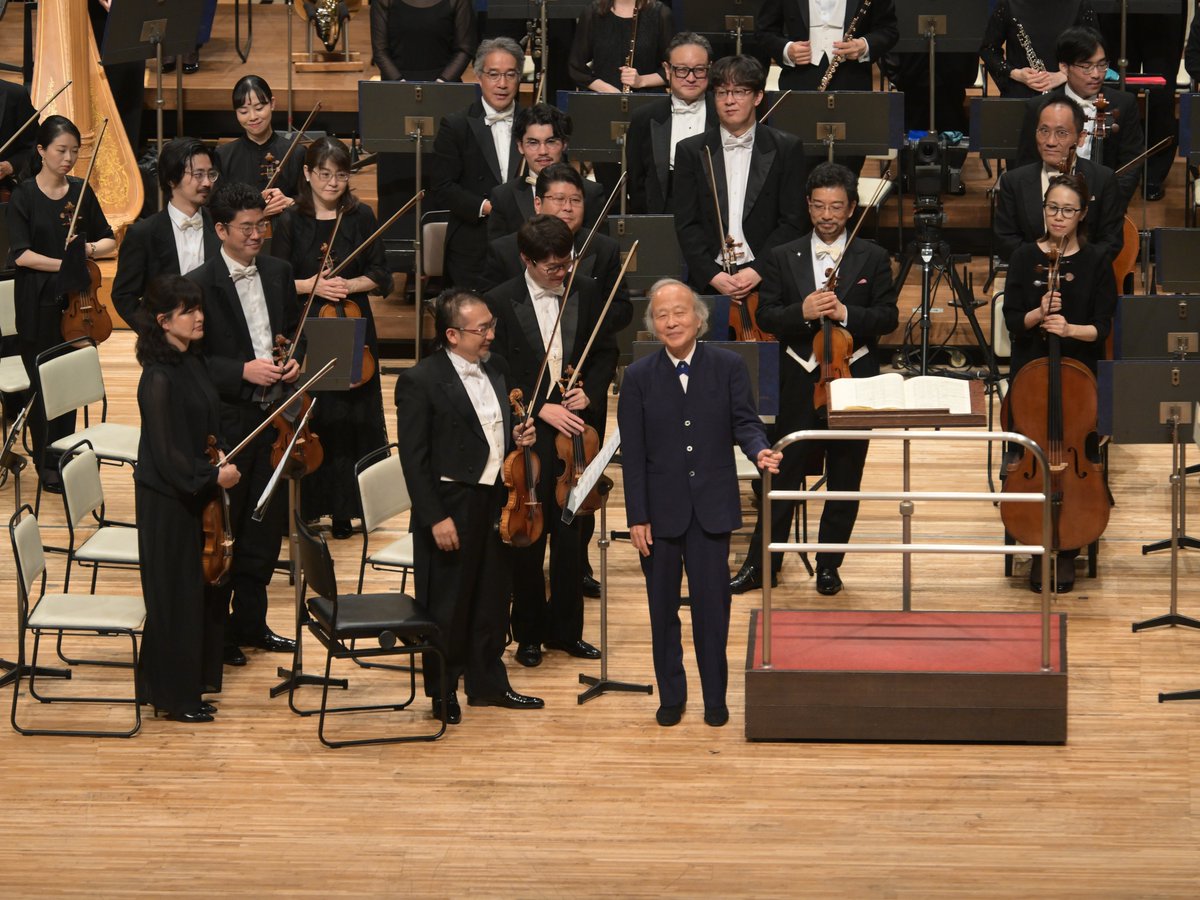 NHKSO_Tokyo's tweet photo. #N響 第2068回 定期公演 Cプログラム 1日目
2026年6月19日(金)
NHKホール

#nhkso #TadaakiOtaka

指揮：尾高忠明

ラフマニノフ／交響曲 第3番 イ短調 作品44

N響6月定期公演Cプログラム1日目が終演しました🎶

後半はラフマニノフの晩年の大作《交響曲第3番》。
#尾高忠明 の聡明なタクトにより、豊かな叙情性と華やかな高揚感が一体となり、壮麗な響きでホールを満たす演奏となりました🎶

明日は14時開演で、定期公演2日目をお届けします。どうぞご期待ください✨