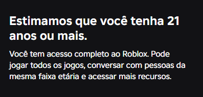 bruneqx's tweet photo. Roblox disse que tenho 21 anos, estarei aceitando https://t.co/iIH9WJk3N7