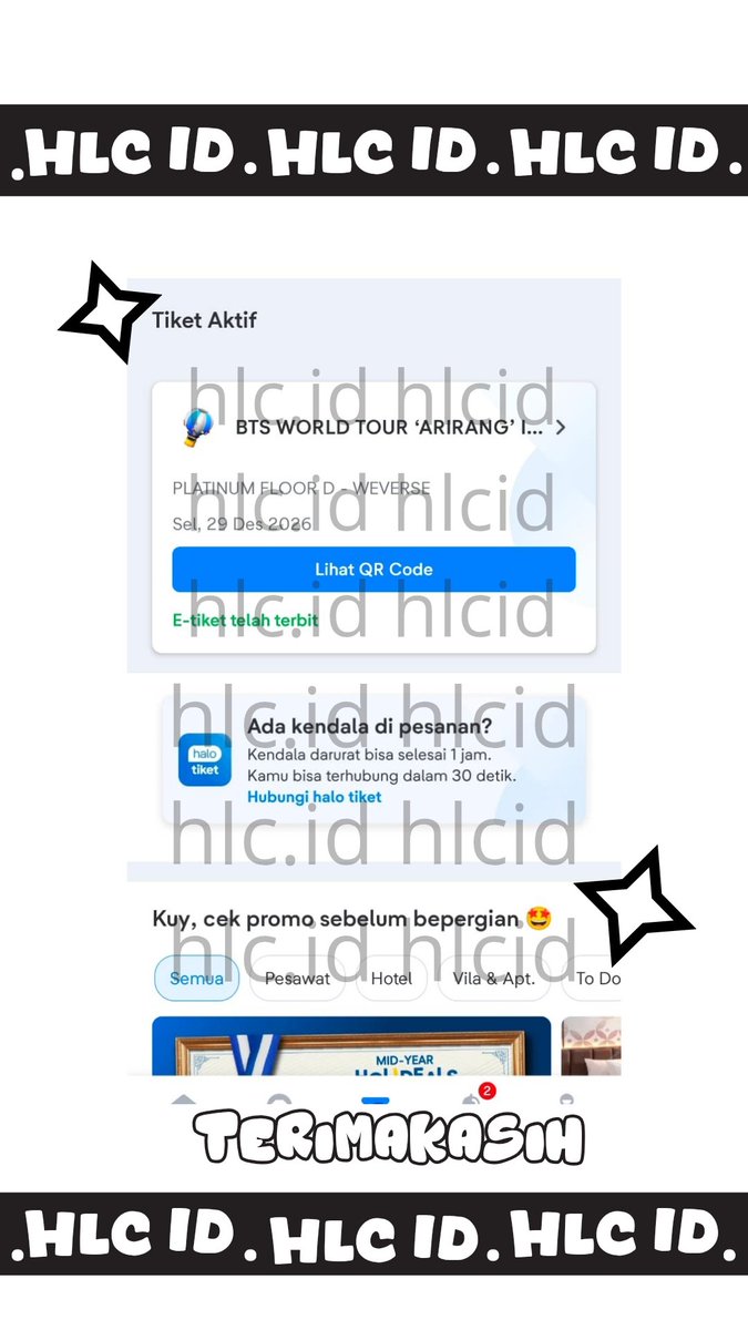 hlc id | JASA WAR TITIP TICKET | CO WEVERSE tweet media