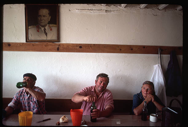 YugoslavVisuals's tweet photo. Morning break at the Brac Stone Quarry in Pucisca, Croatia, 1984. https://t.co/BOlhJekgCz