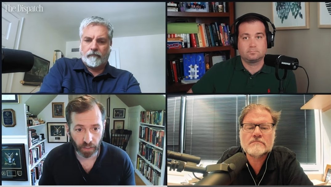 mikenelson586's tweet photo. Had a fantastic conversation with @stephenfhayes , @JonahDispatch , and @MichaelRWarren on the @thedispatch podcast about the MOU - intended to end the Iran conflict, and which provides many advantages to Iran while accomplishing nothing we set out to achieve https://t.co/11p4soQ8CE