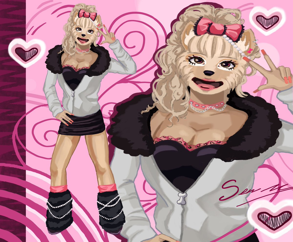 Senezhskk's tweet photo. #furryartㅤ #gyaru https://t.co/tKBATaXPu0